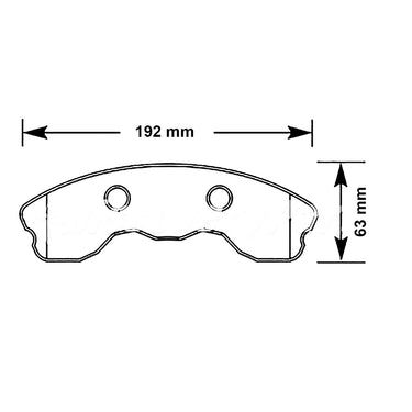Carbotech CT1185-S front brake pads C6 Corvette Z06